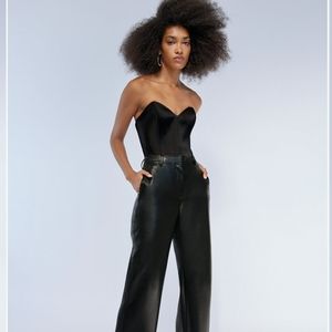 NWOT aritzia TEN by babaton black blaze bodysuit 10